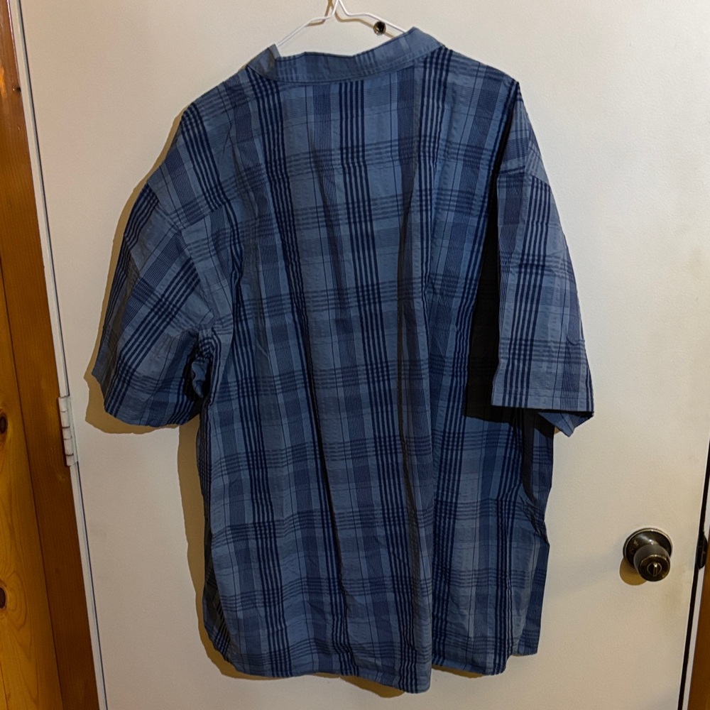 RedHead Casual Blue Checkered Shirt - Picture 5 of 6